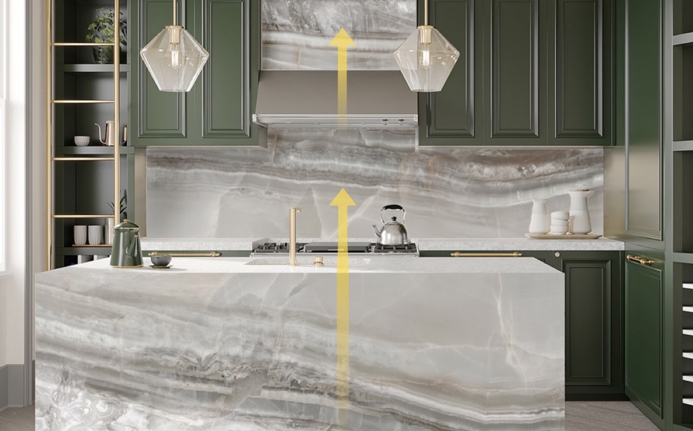 kitchen setting Arlington bioquartz